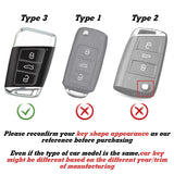 Blue Soft TPU Full Protect Remote Key Fob Cover For VW Passat Jetta 3/4 Button