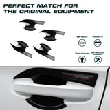 Set Glossy Black Door Handle Bowl Panel Cover Trim For Honda Civic 11th Gen 2022