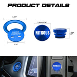 Blue Engine Start + Cigarette Lighter NITROUS Button Cover For Chevrolet Tahoe