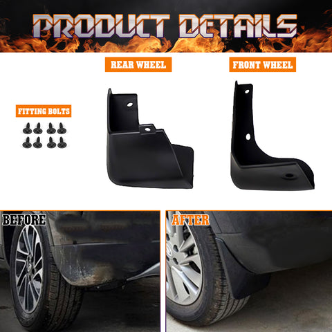 Car Racing Fender Splash Mud Flaps Mudguards For Nissan Altima 2013-2018 Sedan