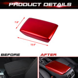 Inner Center Console Armrest Box Cover Trim, Sporty Red, Compatible with Honda Civic 11th Gen 2022