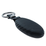 Carbon Fiber Style Soft Silicone Remote Smart Key Cover Case for Nissan 370Z Altima 3 4 5 Buttons Black