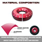 Red Engine Ignition Keyhole Ring Cap Cover For VW Golf GTI Jetta Audi A3 A4 TT