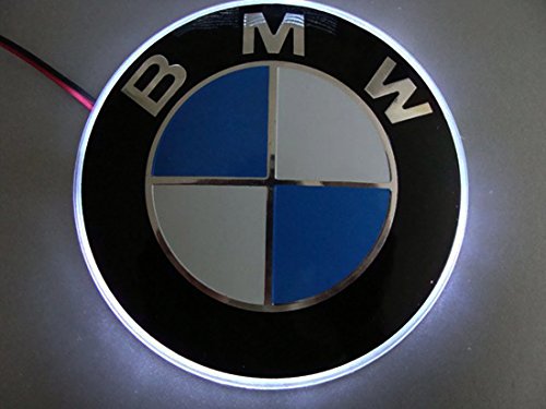 82mm Car LED Badge Background Light 12V Emblem Sticker Background