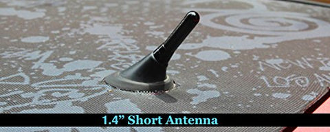 1.4" Black Carbon Fiber Screw In Radio Short Antenna For 2007-2015 Mini Cooper Countryman Paceman