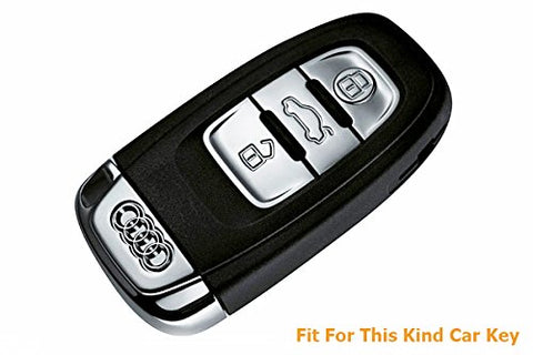 Xotic Tech Keyless Smart Key Fob Shell Cover Case for Audi R8 Q5 Q7 S3 S4 S5 S6 S7 S8 SQ5 RS5 RS7 A4 A5 A6 A7 A8