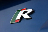 1x R Emblem Badge Metal Decal Sticker for JAGUAR Body Rear Trunk XF XE XKR XJR
