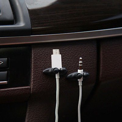 8 Pieces Car Phone Wire Cord Clip Cable Holder Tie Fixer Organizer Adhesive Clamp