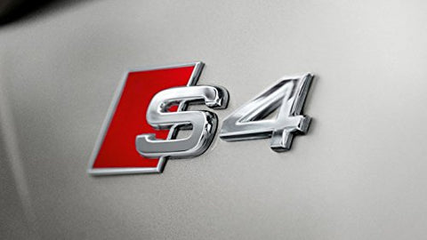 Red S4 Logo Sport Chrome Badge Emblem For Audi S S4 S5 S6 S8 A4 A6 A8 TT R8 Quattro