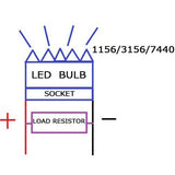 No Flashing or Burnt Out / Error Code / Hyper-Flashing 6 Ohm 50W Load Resistors