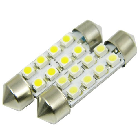 Super Bright White 8-SMD 6411 578 LED Bulb For Car Interior Dome Light or Trunk Area Light