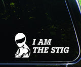 3pcs 6" I AM THE STIG JDM Euro Tuning Top Gear Car Window Die-Cut Graphic Vinyl Decals for SUV Truck Car Bumper, Laptop, Wall, Mirror, Motorcycle