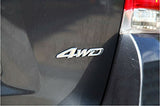 4WD Car Chrome Sticker Badge Emblem For All Wheel Drive Off Road SUV Auto