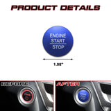 For 10th Gen Honda Accord Civic Glossy Blue Engine Start Button Moulding Cover