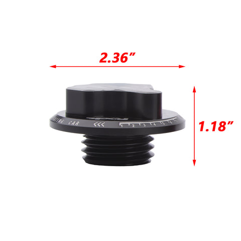 1X Black Middle Finger Novelty Engine Fuel Tank Cap Gas Oil Box Cover For Toyota