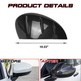 2Pcs Carbon Fiber Texture Rearview Side Mirror Cover Trim For Honda Civic 2022