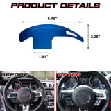 Blue Aluminum Steering Wheel Paddle Shifter Extensions For Ford Mustang 2015-up