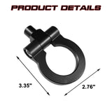 Black Metal Track Racing Style Aluminum Tow Hook For Mercedes Benz C E S M GLA GLK