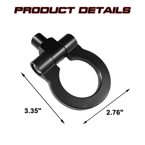 Black Metal Track Racing Style Aluminum Tow Hook For Mercedes Benz C E S M GLA GLK