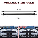 2pc Adjustable 7.87'' Front Bumper Lip Splitter Diffuser Strut Rod Tie Bars Compatible with Most Vehicles [Carbon Fiber Pattern]