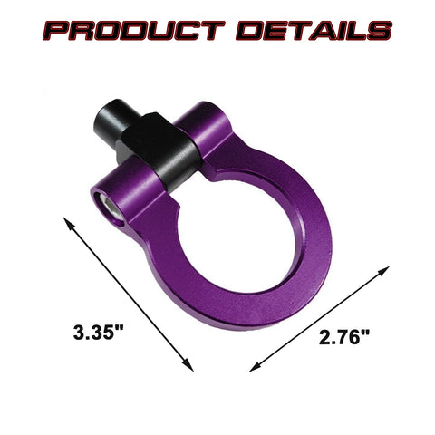 JDM Purple Sport Racing Style Aluminum Tow Hook for Infiniti G37 FX35 FX45 FX50