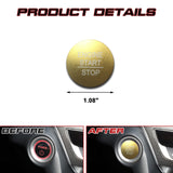 Gold Ignition Start Stop Button Molding Trim For 10th Gen Honda Civic Accord Fit