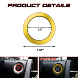 For Honda Civic Accord 10th Gold Ignition Start Stop Button Ticker Ring Cover 1X