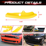 Yellow Bumper Lip Corner Spoiler Trim For Dodge Challenger Scat Pack R/T GT SRT