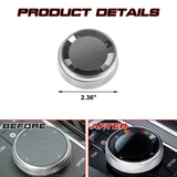 Xotic Tech Console Multimedia Knob Switch Button Cover Trim Compatible with BMW 1 2 3 4 5 7 X1 X3 X4 X5 X6 7-Button iDrive (Crystal)