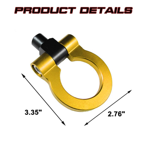 Gold Track Racing Style Anodized Aluminum Tow Hook For Cadillac XLR 2006-2009