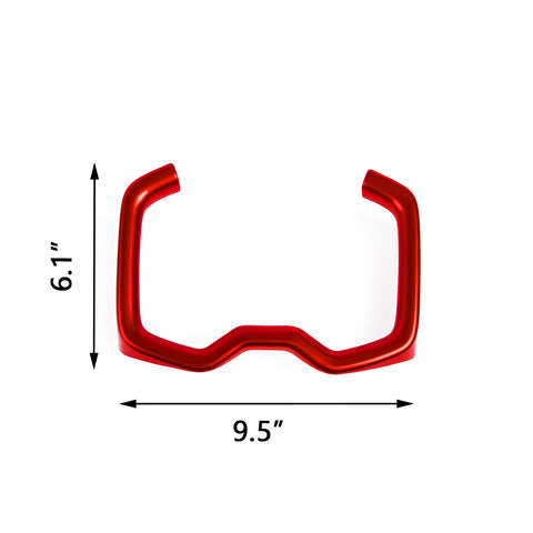 Inner Water Cup Holder Panel Frame Cover Trim, Sporty Red, Compatible with Toyota RAV4 2019-2024
