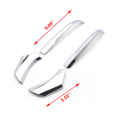 4pcs ABS Chrome Rear View Side Mirror Cover Molding Trim for Toyota RAV4 2019 2020