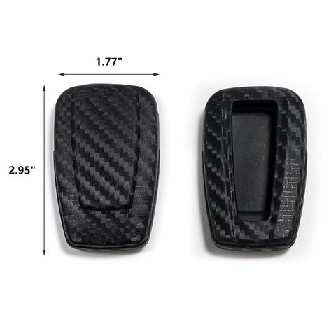 Carbon Fiber Pattern Soft TPU Key Fob Remote Case Cover for Toyota Camry Corolla GT 86 RAV4 Prius Avalon C-HR 2015-2020