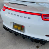 Real Carbon Fiber Rear Bumper Lip Diffuser For Porsche 911 991.1 2012-2016