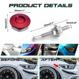 OXILAM Push Button Quick Release Hood Pins Kit – Aluminum Alloy Universal