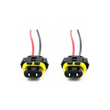 2pcs 9006 HB4 Socket Female Adapter Wiring Harness Pigtail Plug Connector for LED Fog Light Headlight