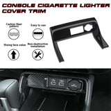 Carbon Fiber Look Center Console Cigarette Lighter Cover For Honda Civic 2022-up