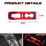 Sporty Style Red Center Gear Shift Frame Cover Trim For Toyota Corolla 2020-2022