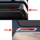 Rear Reflector Fog Light Cover Trim Compatible with Toyota RAV4 2019-2024, Carbon Fiber Pattern (2pcs)