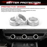 For Honda Civic 11th Gen 2022+ Silver Center AC Climate Control Ring Cover Trim