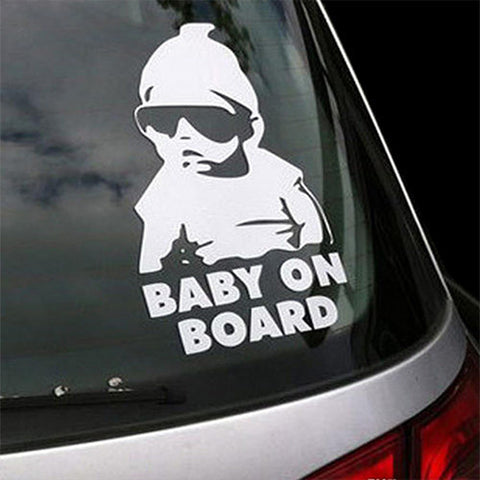 3X 5" Cute Cool Kids Baby On Board Car Window Vinyl Decals Stickers Logo Warning