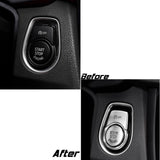 Dashboard Engine Start Stop Push Button ABS Trim Cover Sticker for BMW 5 Series G30 2017-2018