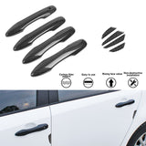 Door Handle + Carbon Fiber Door Edge Guard Cover For Toyota Camry 2018-2024