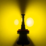 2pcs Golden Yellow LED Fog Light Bulbs w/ Flashing Strobe Function
