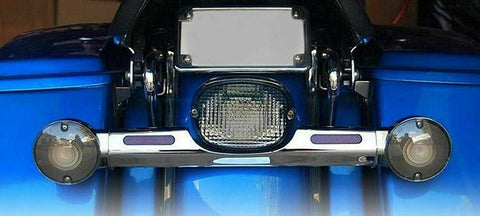 Dark Smoked Turn Signal Light Flat Lens Covers For Harley Davidson Motorcycle