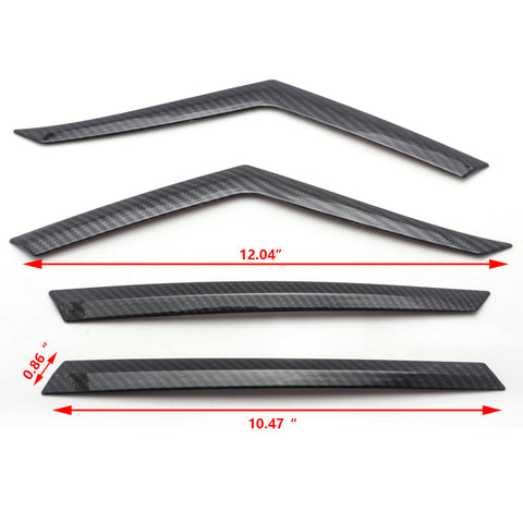 for Toyota Camry 2018-2024 Taillight Brake Light Eyebrows Strip Cover Trim, Carbon Fiber Style Rear Lamp Eyelid Molding Decoration
