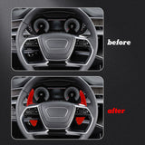 Steering Wheel Paddle Shifter Cover Trim, CNC Aluminum Alloy, Compatible With Audi A3 A4 A5 A6 A7 A8 S3 S4 S5 S6 S7 S8 RS3 RS6 Q3 Q5 SQ5 Q7 (Red)