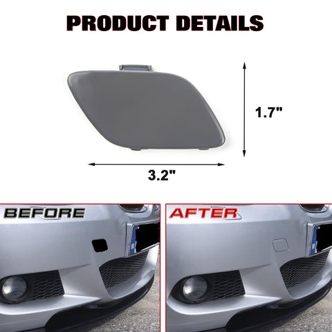 Front Bumper Tow Hook Cap Cover For BMW 3 Series E92 320i 328i 335i 2007-2010