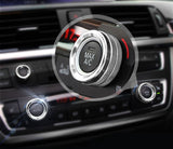 3pcs Red/Silver AC Climate Control Radio Volume Knob Ring Covers For BMW 1 2 3 3GT 4 Series