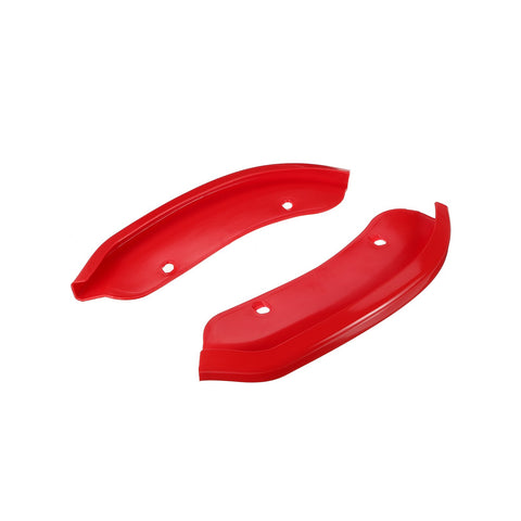 Red Bumper Lip Corner Splitter Trim For Dodge Challenger SRT Hellcat 2015-2023